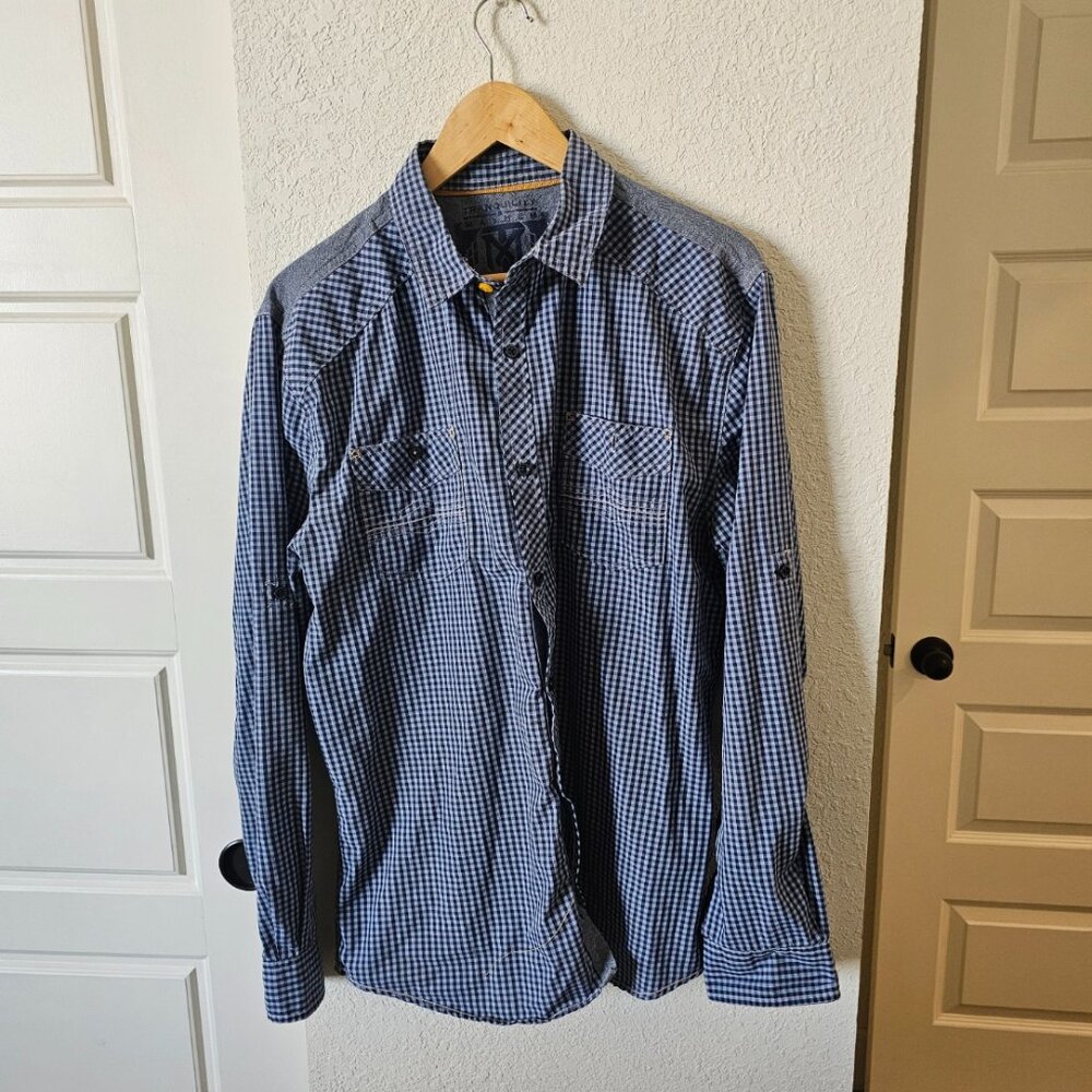 Tranquility & Mayhem Mens Button Up Shirt
